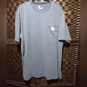 Carhartt Men's XL Original Fit Short-Sleeve Pocket T-Shirt Blue